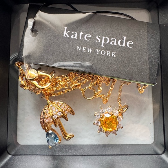 kate spade Jewelry - 🆕 KATE SPADE BEAUTIFUL RAIN OR SHINE CZ MINI PENDANT- NEW w/CARD!